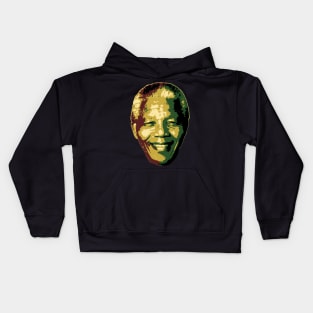 Nelson Mandela Smile Pop Art Kids Hoodie